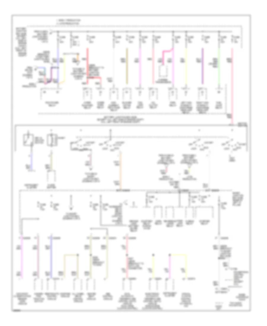 Power Distribution Wiring Diagram 2 of 3 for Ford Fusion S 2007