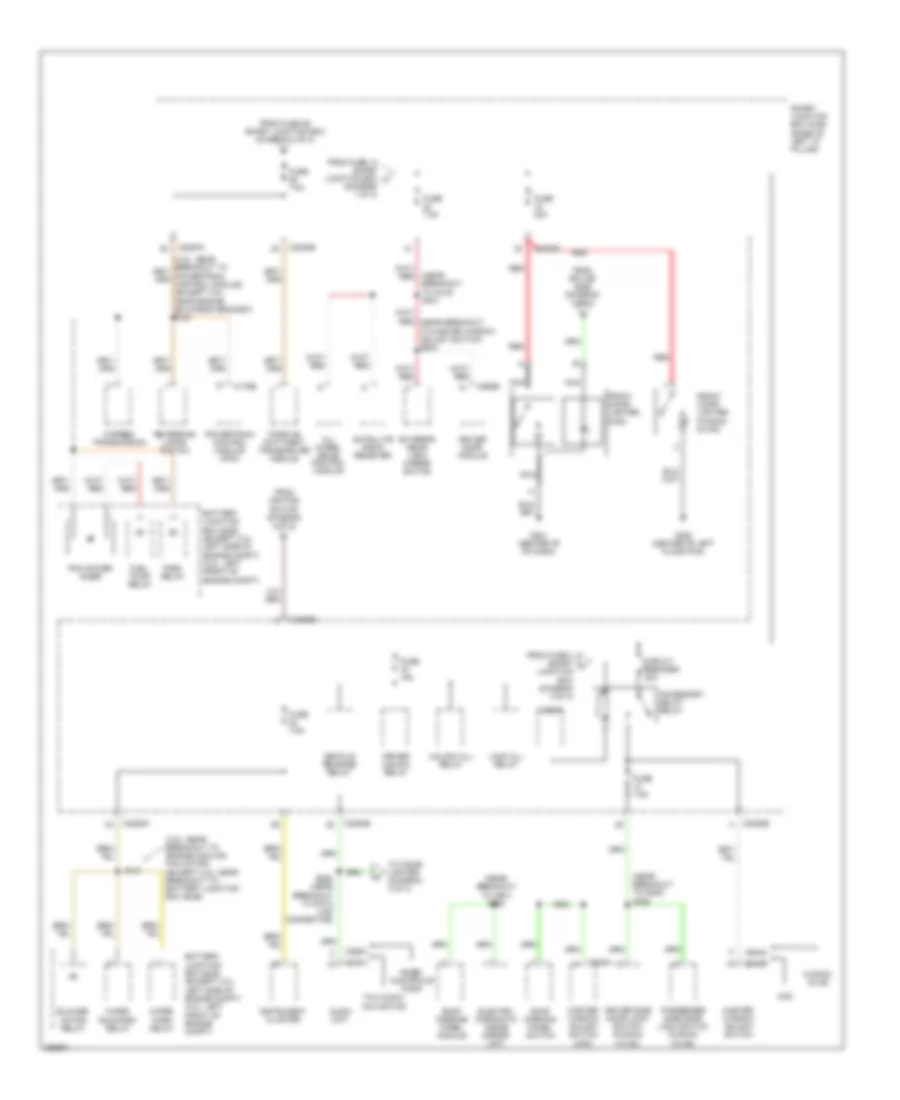 Power Distribution Wiring Diagram 3 of 3 for Ford Fusion S 2007