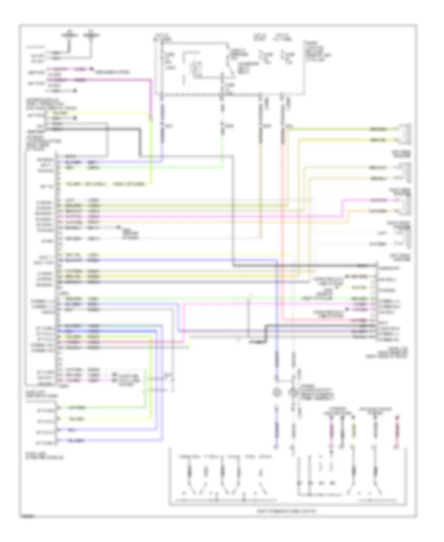 Base Radio Wiring Diagram for Ford Fusion S 2007