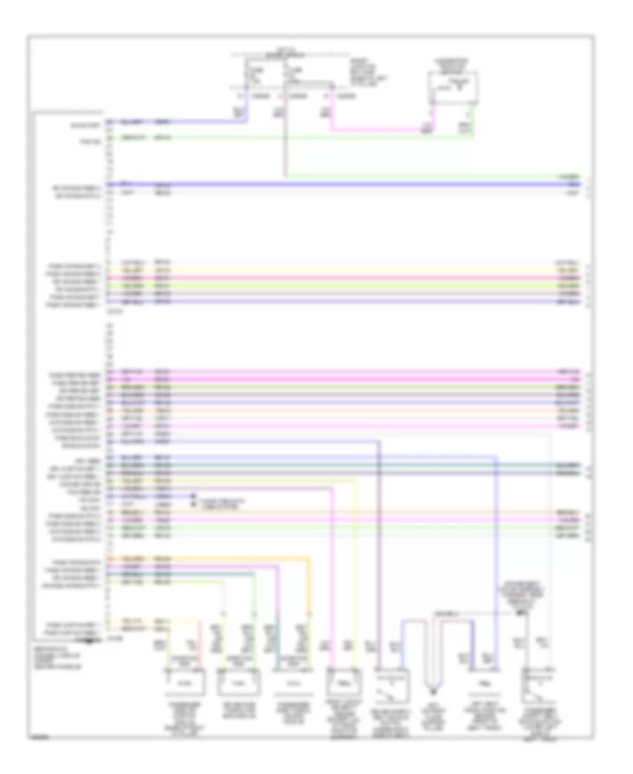 Supplemental Restraints Wiring Diagram 1 of 2 for Ford Fusion S 2007