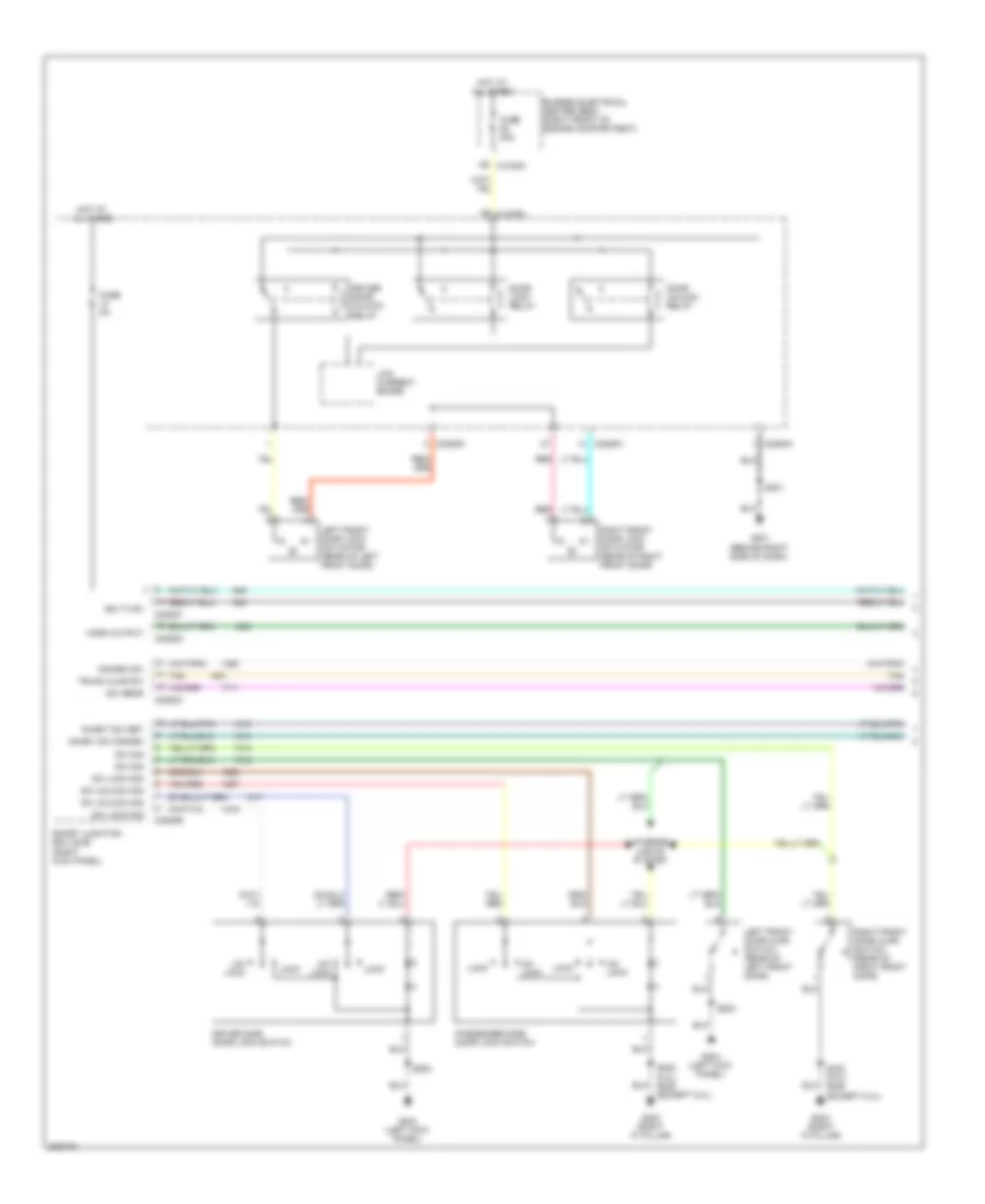 Forced Entry Wiring Diagram 1 of 2 for Ford Mustang 2008