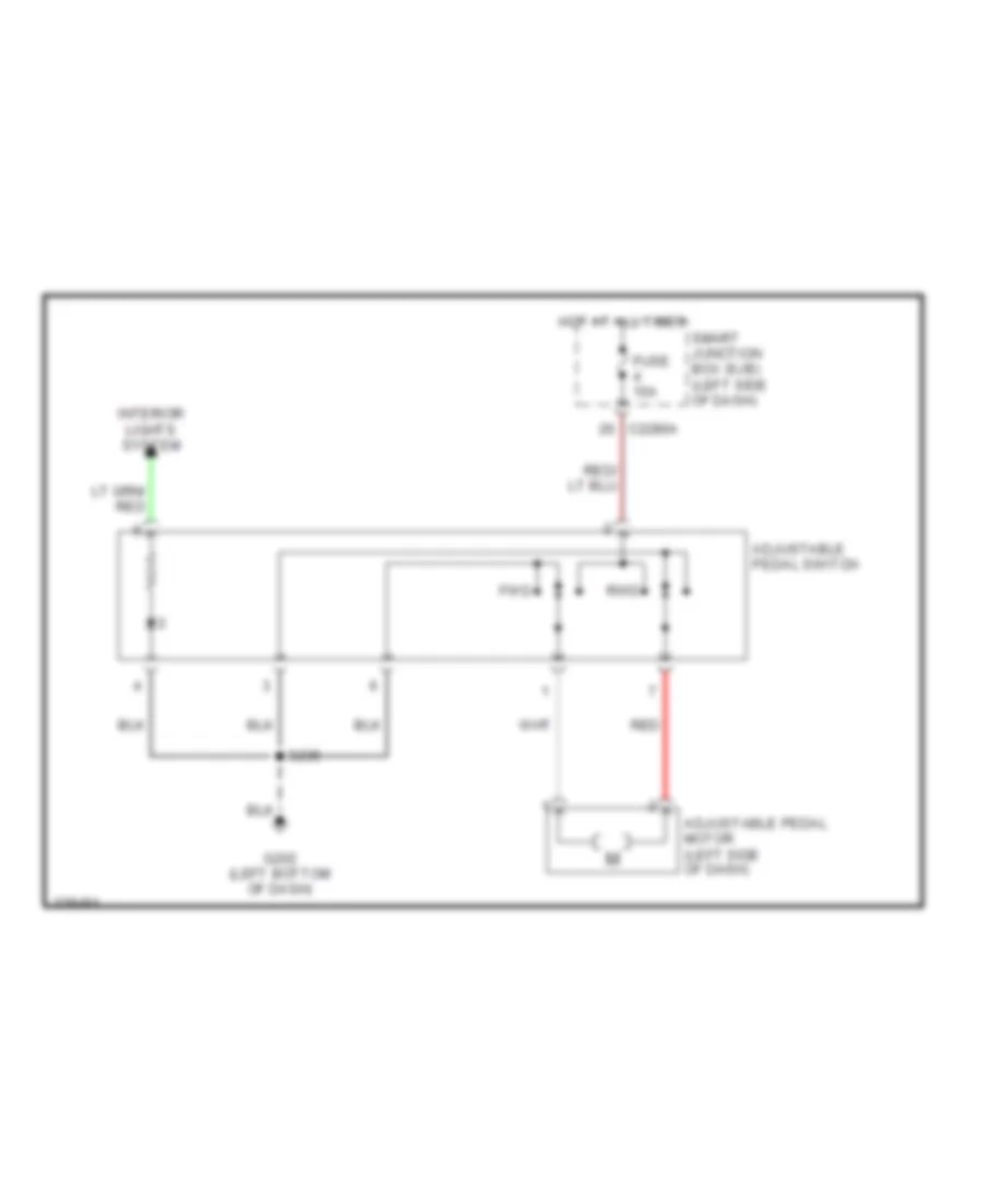 Adjustable Pedal Wiring Diagram for Ford Freestyle SE 2006