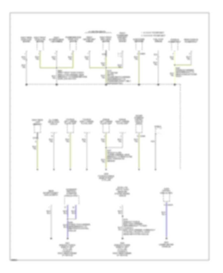 Ground Distribution Wiring Diagram 4 of 4 for Ford Taurus SE 2009