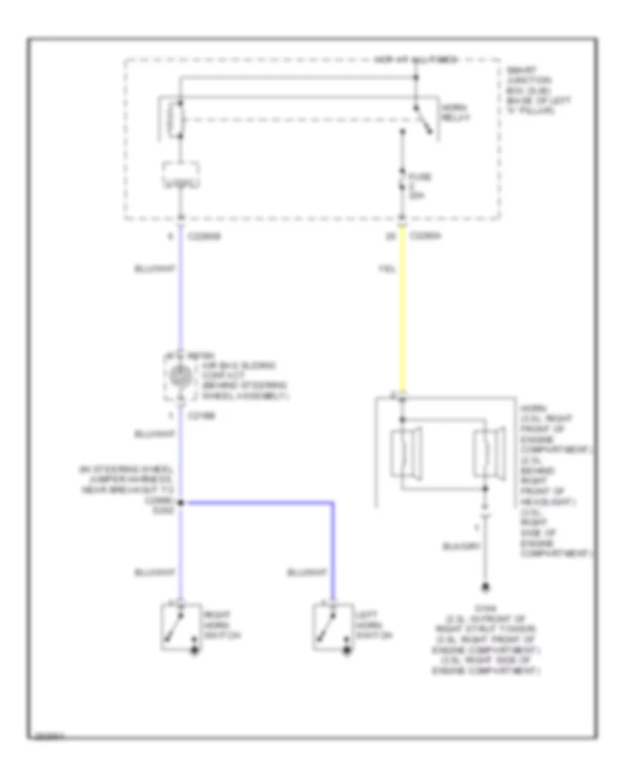 Horn Wiring Diagram for Ford Fusion SE 2007