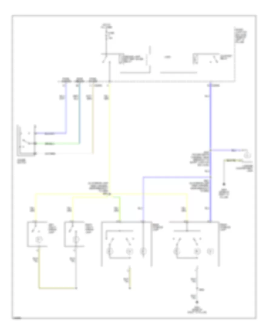 Courtesy Lamps Wiring Diagram, Late Production for Ford Fusion SE 2007