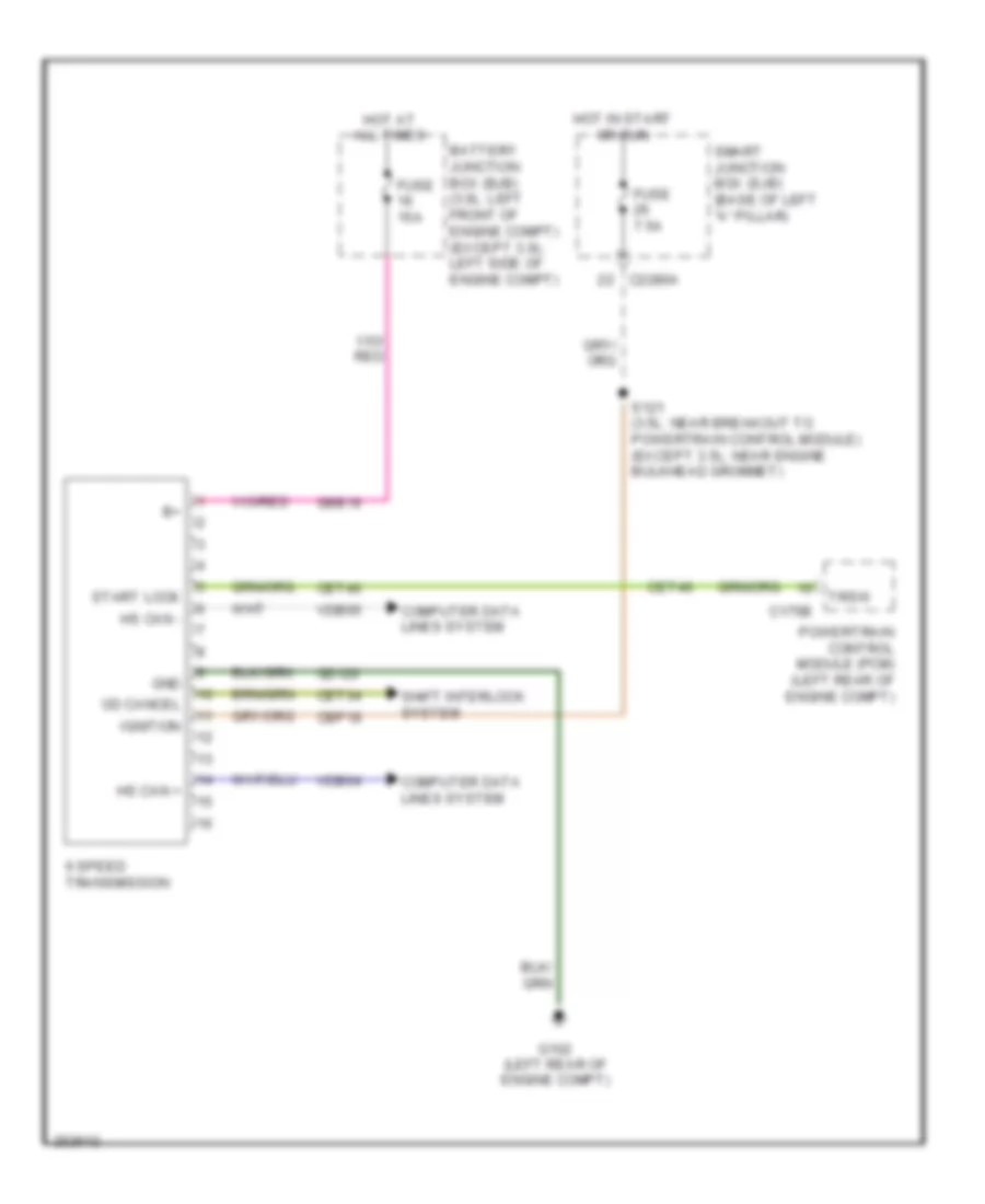 A T Wiring Diagram 6 Speed A T for Ford Fusion SE 2007