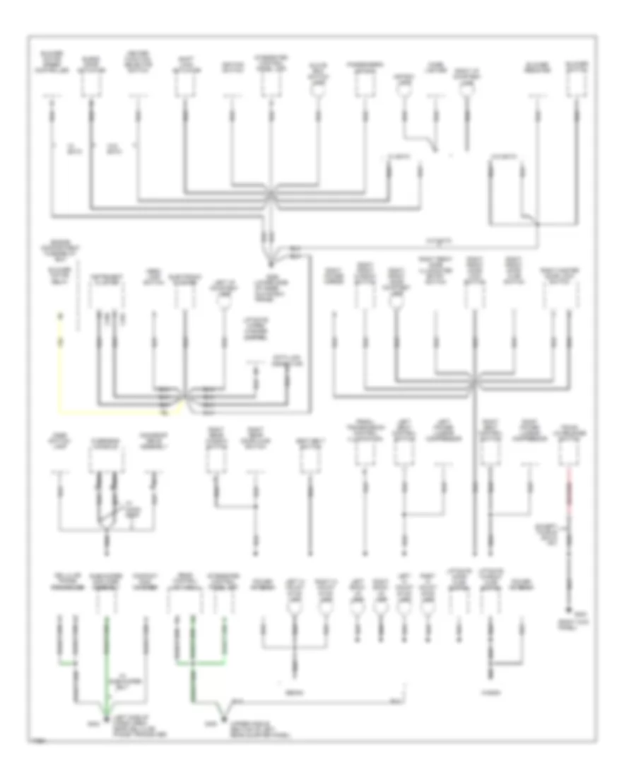 Ground Distribution Wiring Diagram 2 of 3 for Ford Taurus G 1996