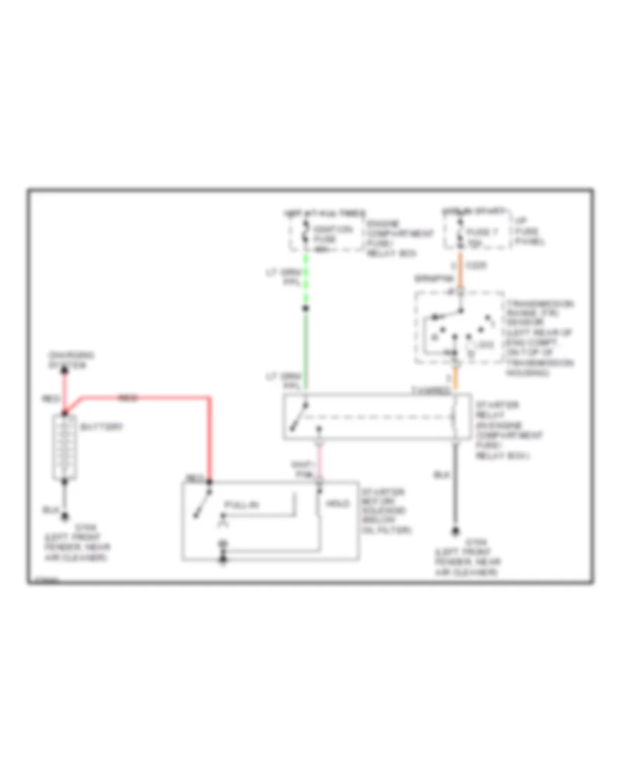 3 4L SHO Starting Wiring Diagram for Ford Taurus G 1996