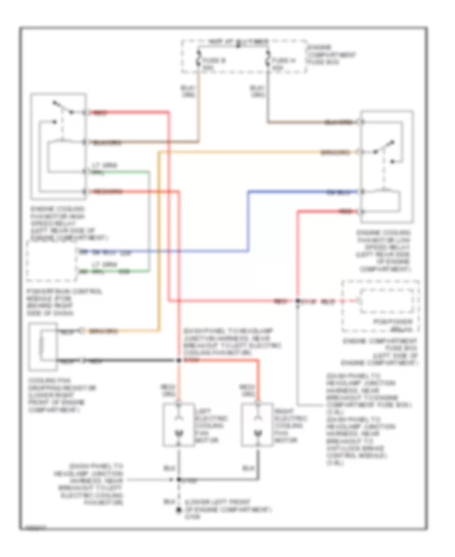 Cooling Fan Wiring Diagram for Ford Windstar GL 1998