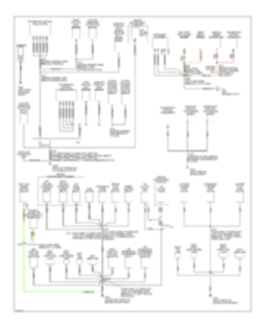 Ground Distribution Wiring Diagram 1 of 4 for Ford Windstar GL 1998