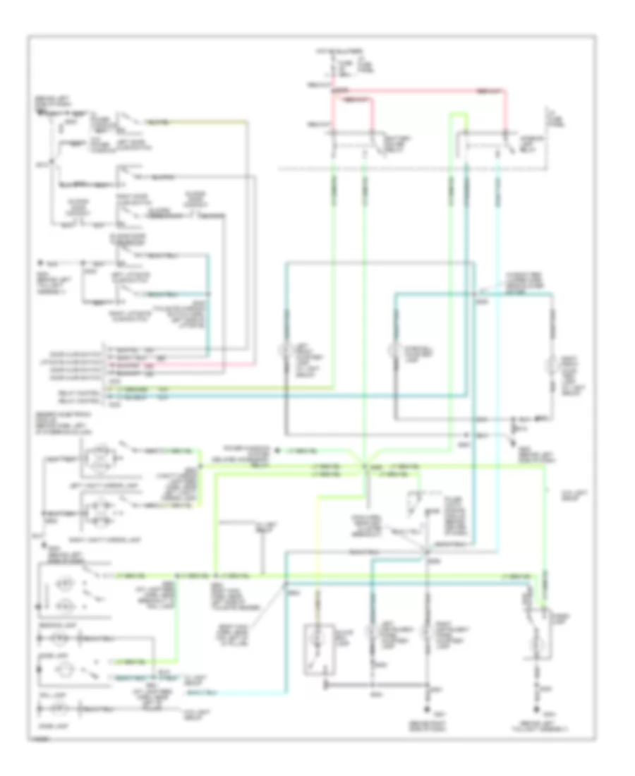 Courtesy Lamps Wiring Diagram for Ford Windstar GL 1998