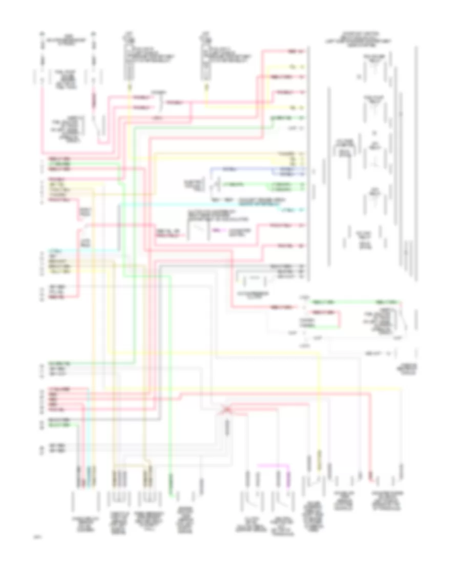 3.0L, Engine Performance Wiring Diagrams (2 of 2) for Ford Tempo GL 1994