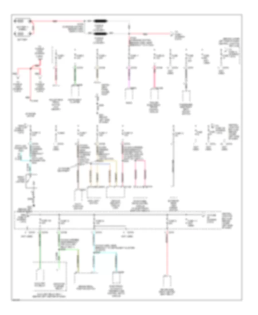 Power Distribution Wiring Diagram 1 of 5 for Ford Cab  Chassis F350 Super Duty 2005