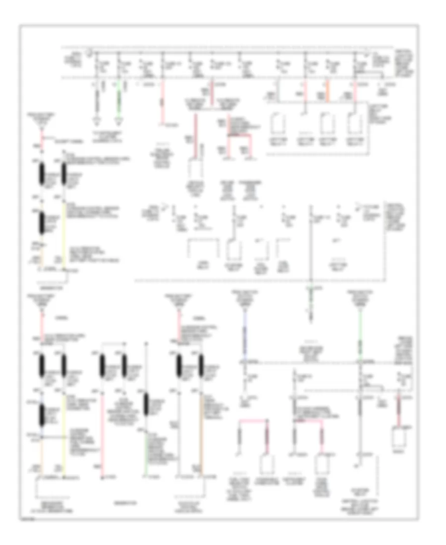 Power Distribution Wiring Diagram 2 of 5 for Ford Cab  Chassis F350 Super Duty 2005