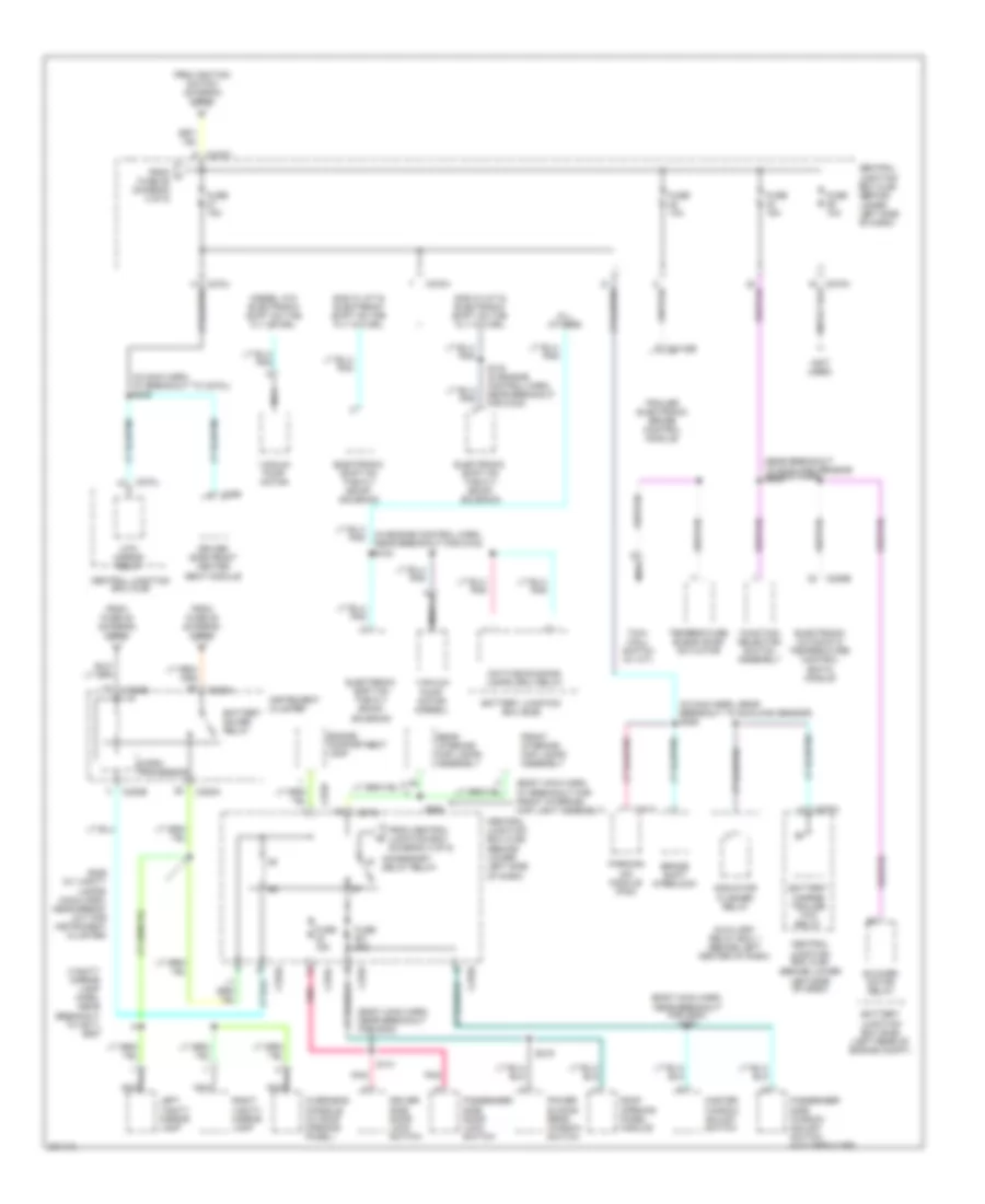 Power Distribution Wiring Diagram 4 of 5 for Ford Cab  Chassis F350 Super Duty 2005