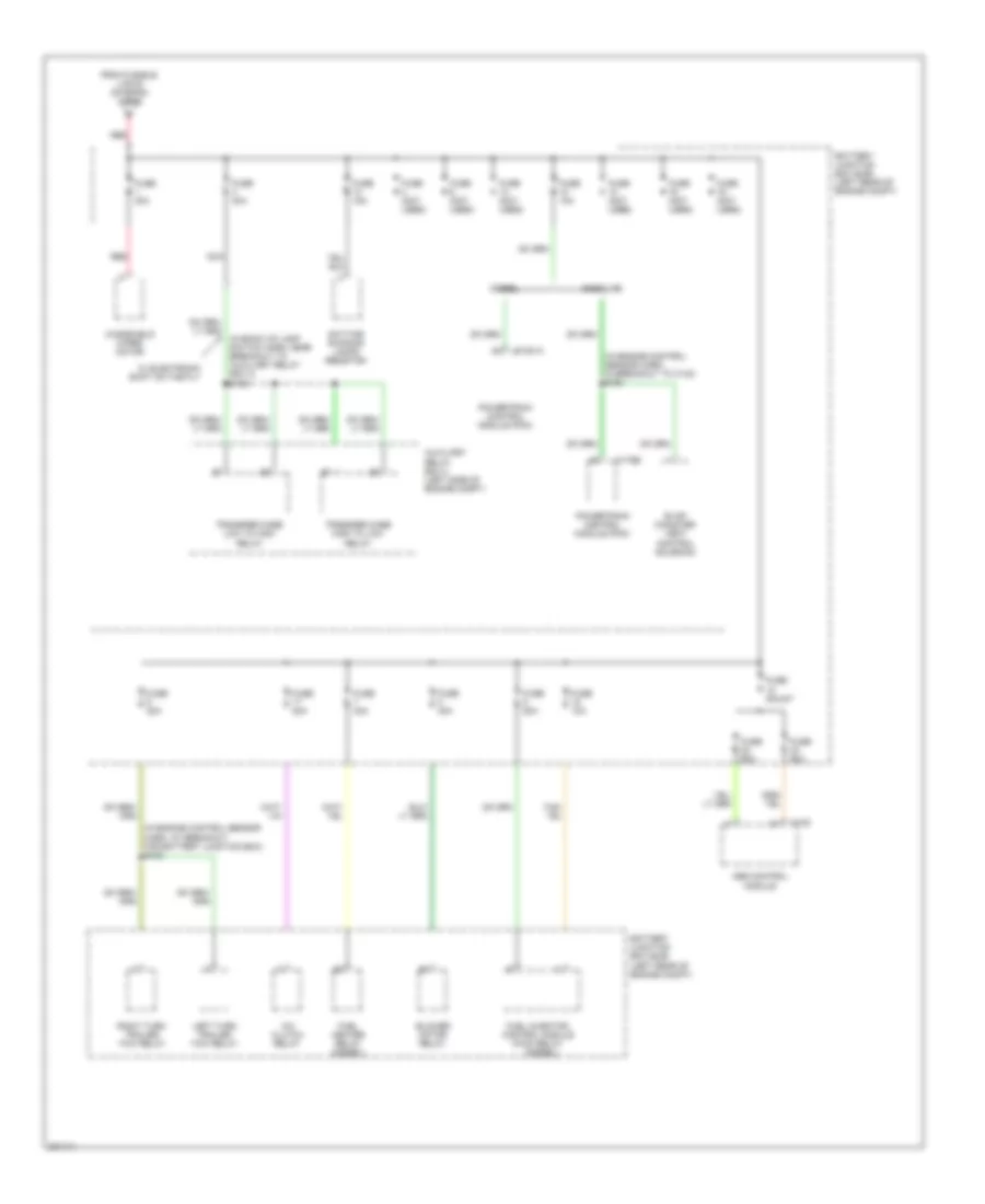 Power Distribution Wiring Diagram 5 of 5 for Ford Cab  Chassis F350 Super Duty 2005