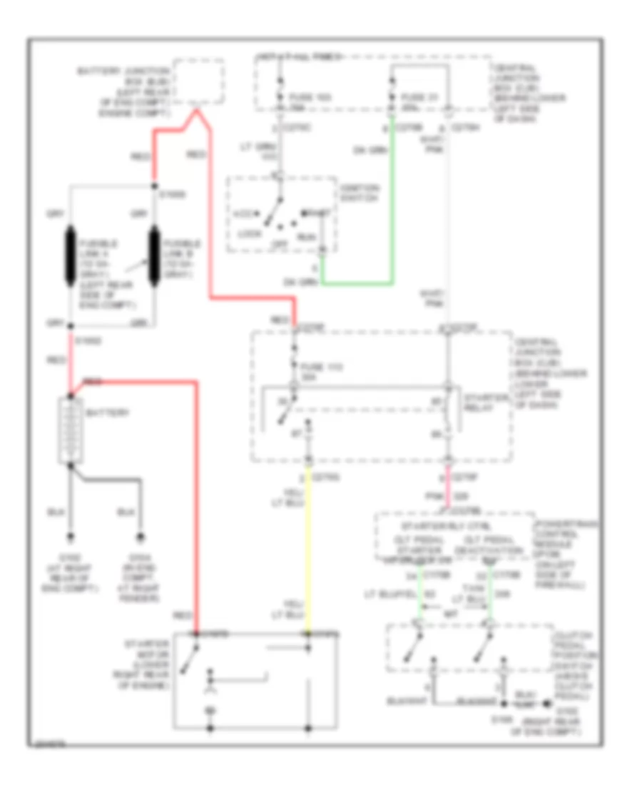 6 8L Starting Wiring Diagram for Ford Cab  Chassis F350 Super Duty 2005
