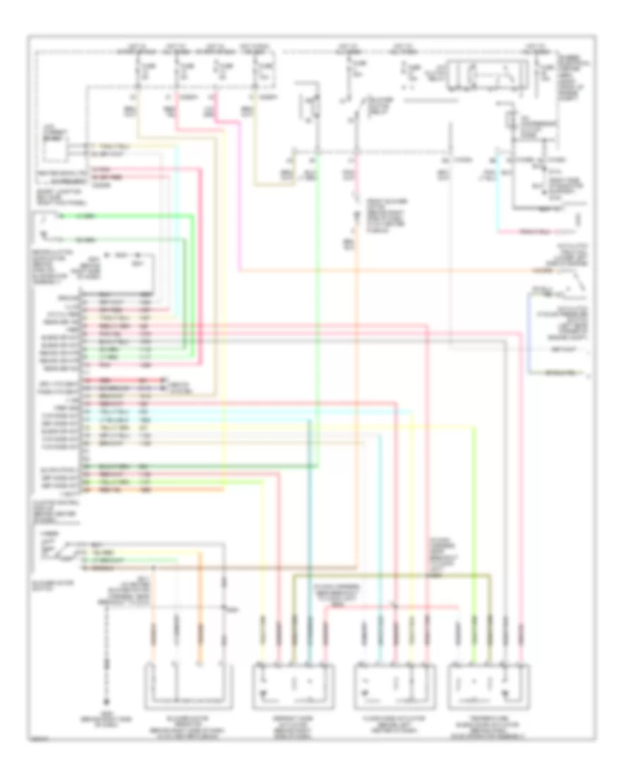 4.0L, Электросхема кондиционера с ручный управлением (1 из 2) для Ford Mustang GT 2008