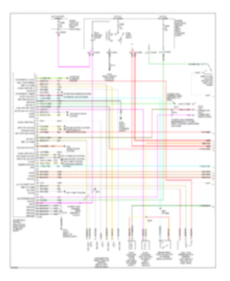 4.6L, Engine Performance Wiring Diagram (1 of 6) for Ford Mustang GT 2008