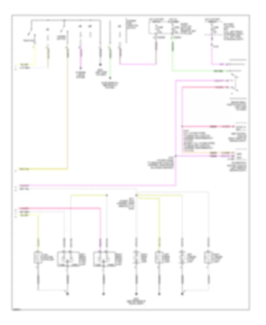Exterior Lamps Wiring Diagram (2 of 2) for Ford Fusion S 2006