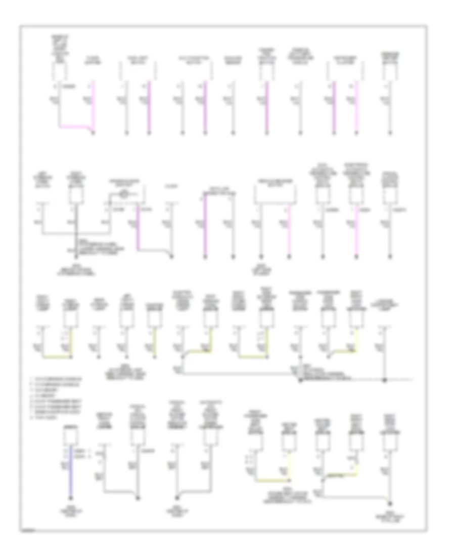 Ground Distribution Wiring Diagram (2 of 4) for Ford Fusion S 2006