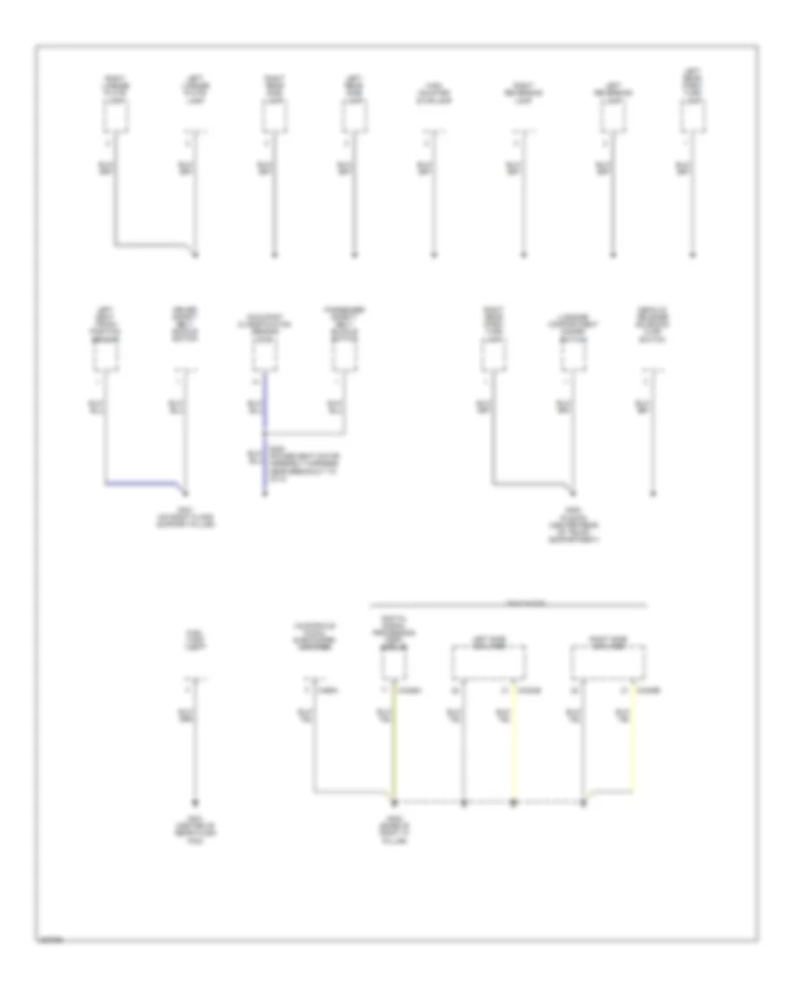 Ground Distribution Wiring Diagram (4 of 4) for Ford Fusion S 2006