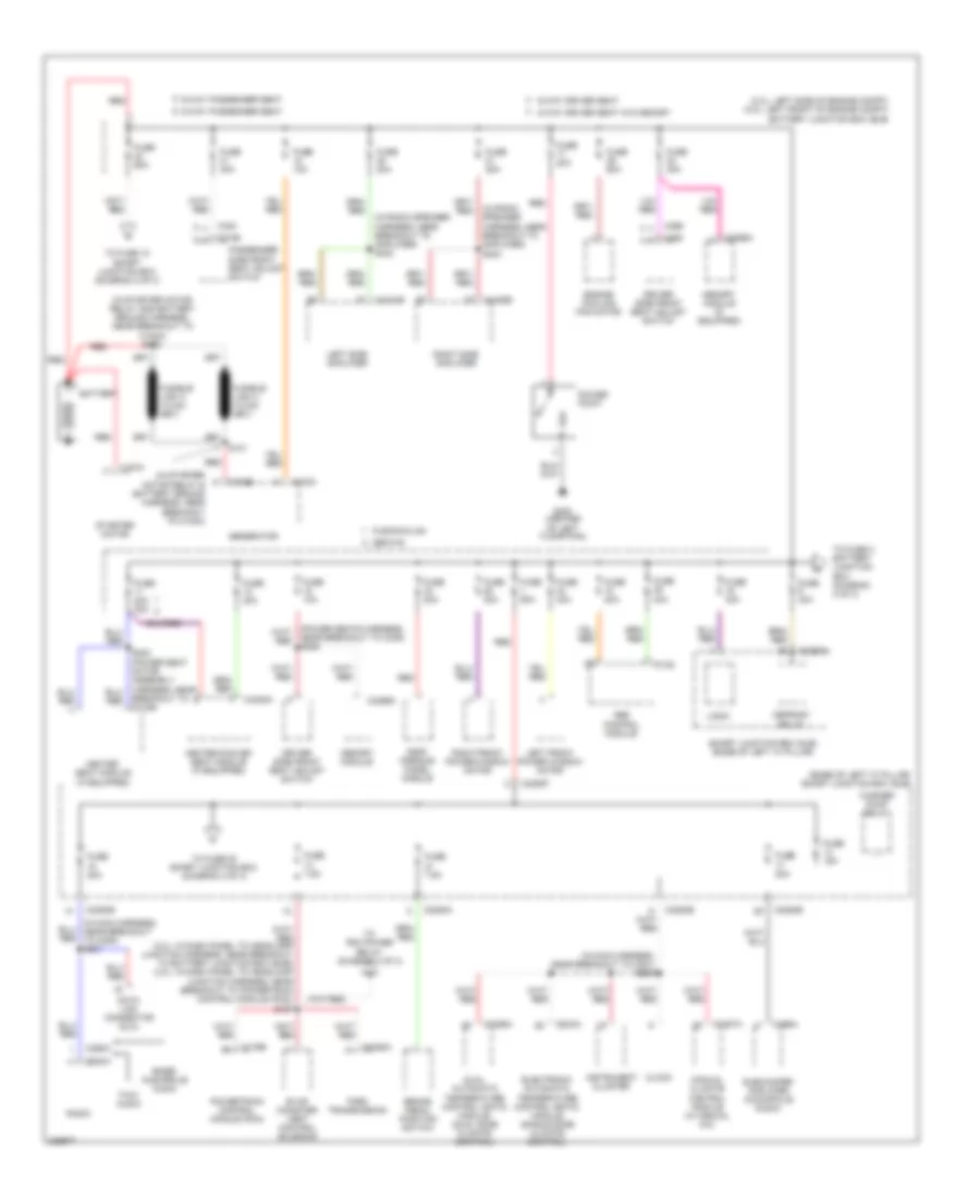 Power Distribution Wiring Diagram 1 of 3 for Ford Fusion S 2006