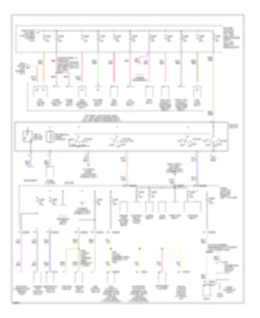Power Distribution Wiring Diagram 2 of 3 for Ford Fusion S 2006