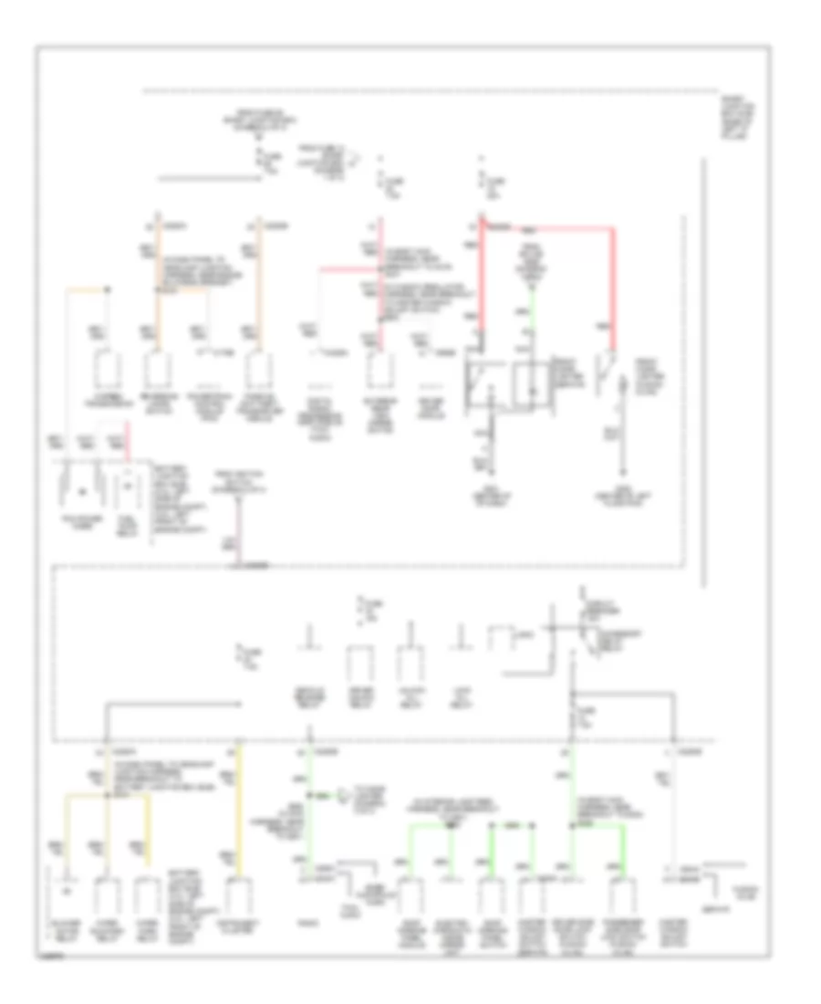Power Distribution Wiring Diagram 3 of 3 for Ford Fusion S 2006