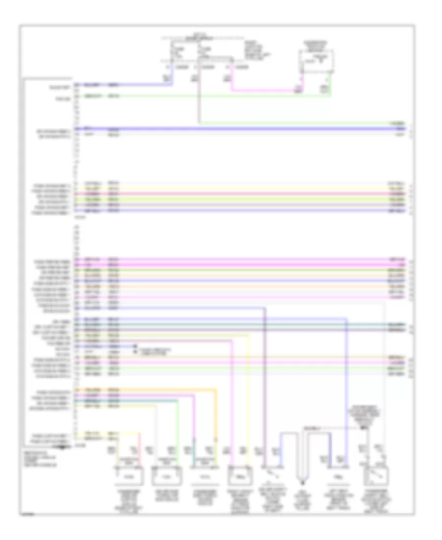 Supplemental Restraints Wiring Diagram 1 of 2 for Ford Fusion S 2006