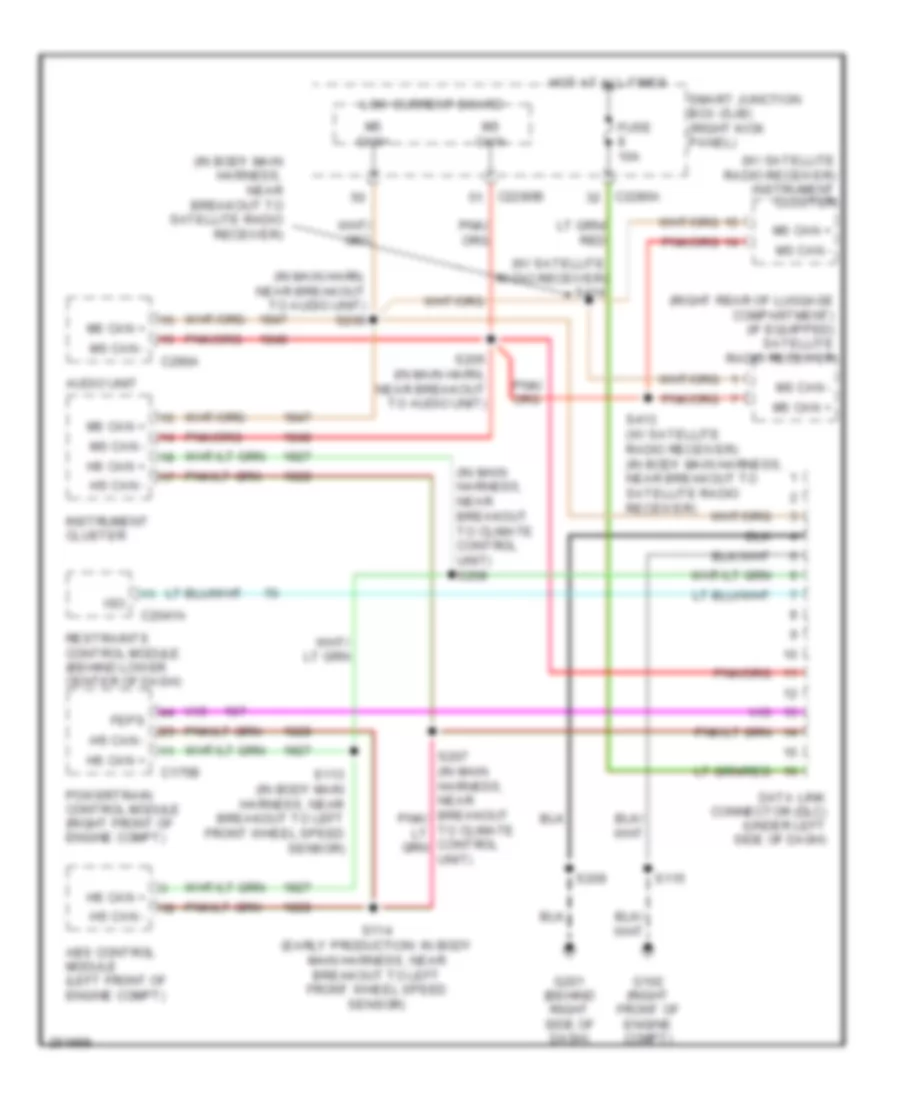 Computer Data Lines Wiring Diagram for Ford Mustang 2007