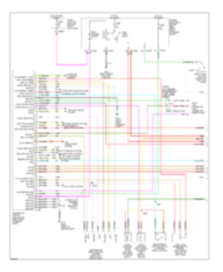 4.6L, Engine Performance Wiring Diagram (1 of 6) for Ford Mustang 2007