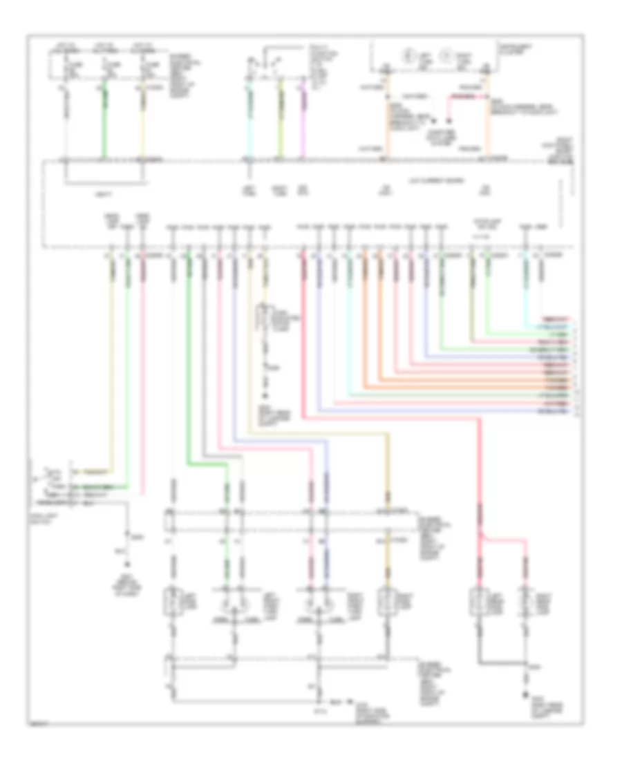 Exterior Lamps Wiring Diagram 1 of 2 for Ford Mustang 2007