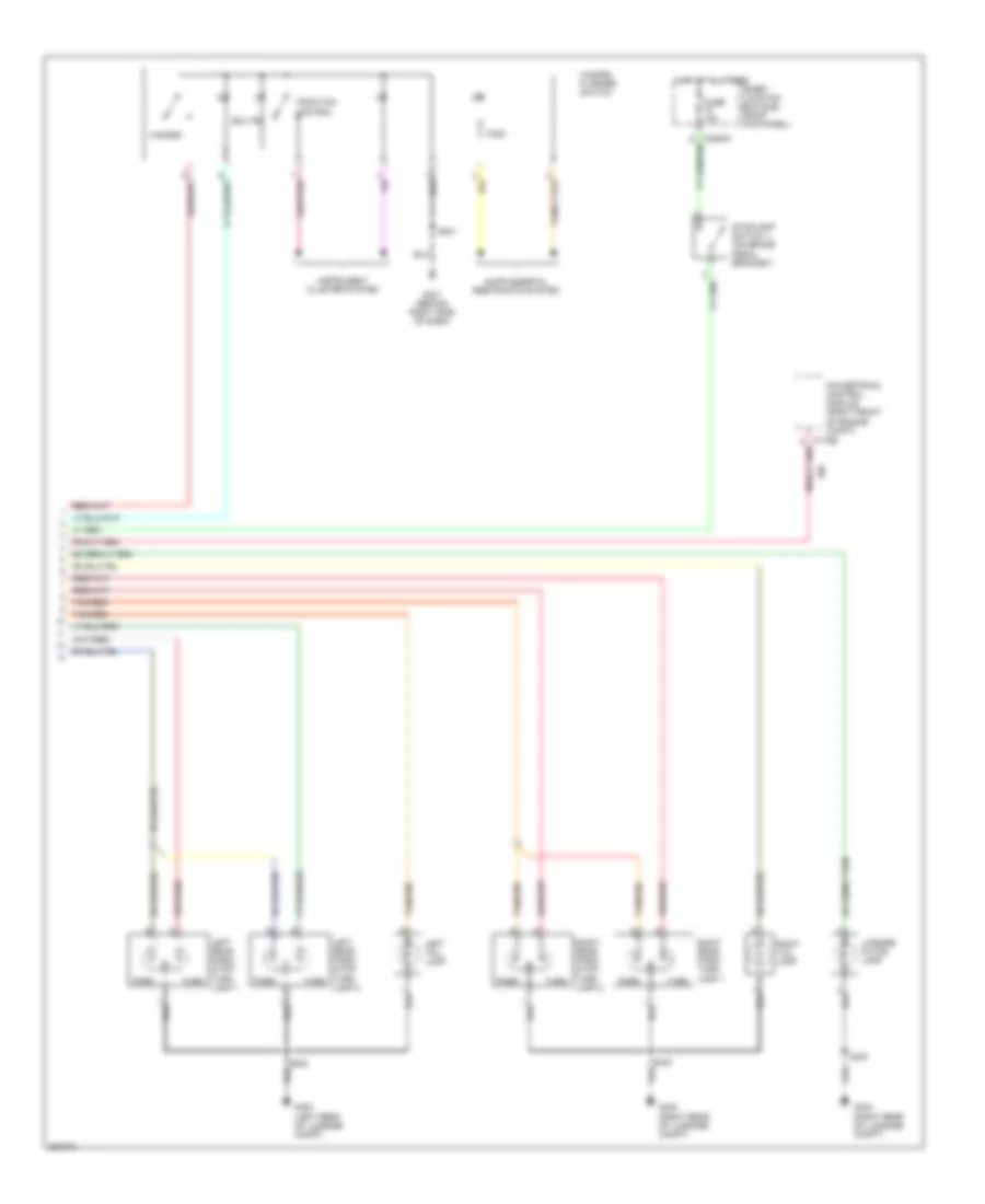 Exterior Lamps Wiring Diagram 2 of 2 for Ford Mustang 2007