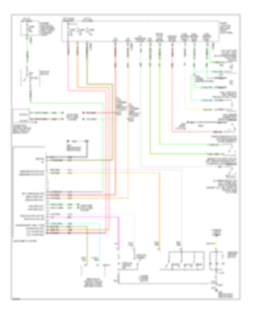 Instrument Cluster Wiring Diagram for Ford Mustang 2007