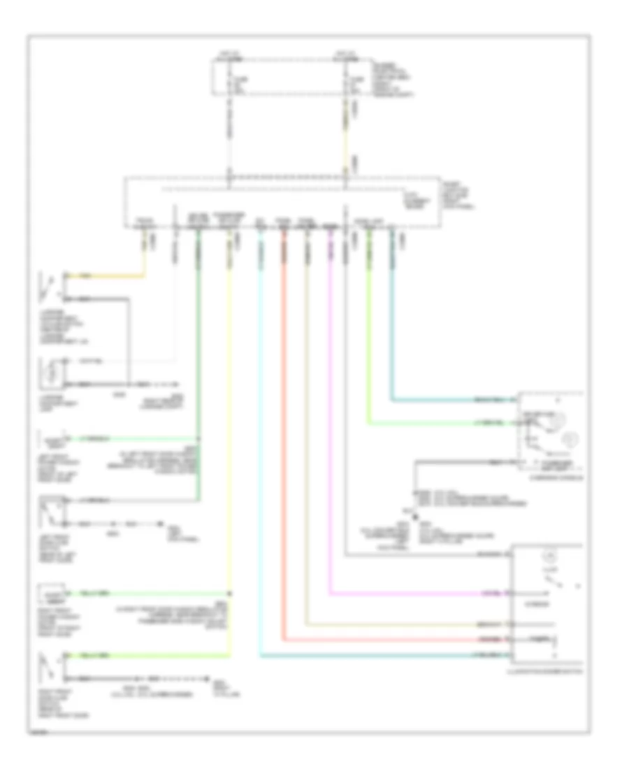 Courtesy Lamps Wiring Diagram for Ford Mustang 2007