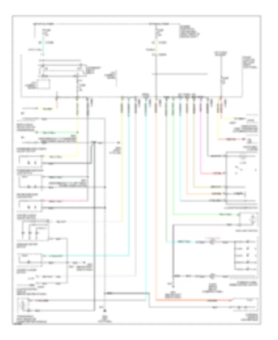 Instrument Illumination Wiring Diagram for Ford Mustang 2007