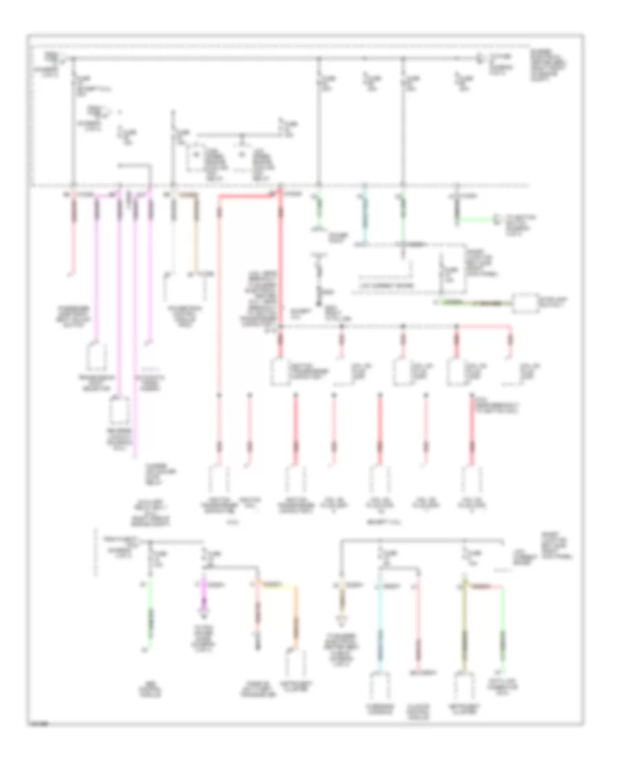 Power Distribution Wiring Diagram (3 of 4) for Ford Mustang 2007