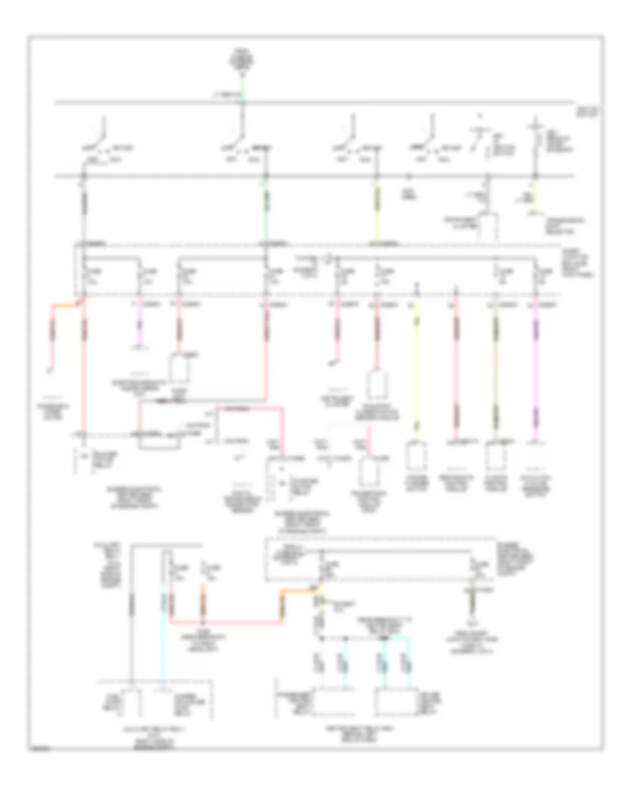 Power Distribution Wiring Diagram 4 of 4 for Ford Mustang 2007