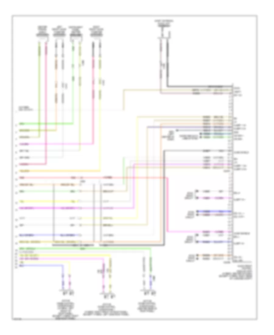 SONY Radio Wiring Diagram (2 of 3) for Ford Fusion S 2014