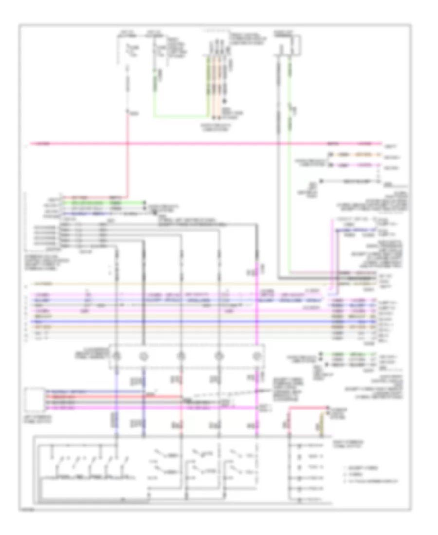 SYNC Radio Wiring Diagram 2 of 2 for Ford Fusion S 2014