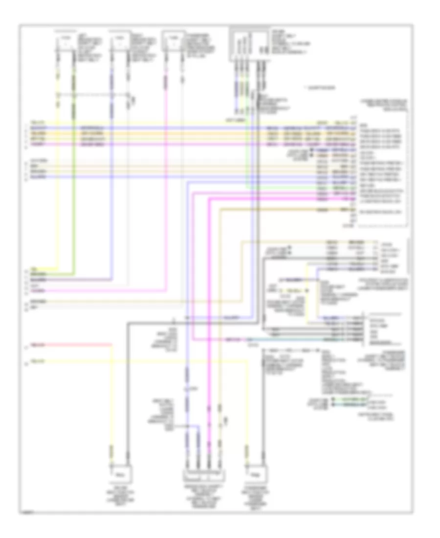 Supplemental Restraints Wiring Diagram, Hybrid (3 of 3) for Ford Fusion S 2014