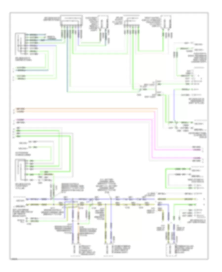 Computer Data Lines Wiring Diagram, Except Hybrid (2 of 3) for Ford Fusion S 2014