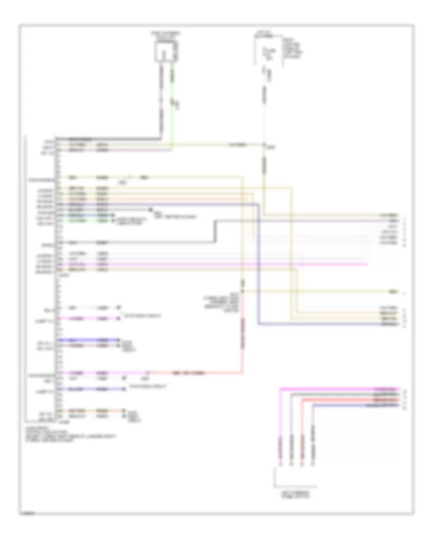 Navigation Wiring Diagram, without Sony (1 of 3) for Ford Fusion S 2014