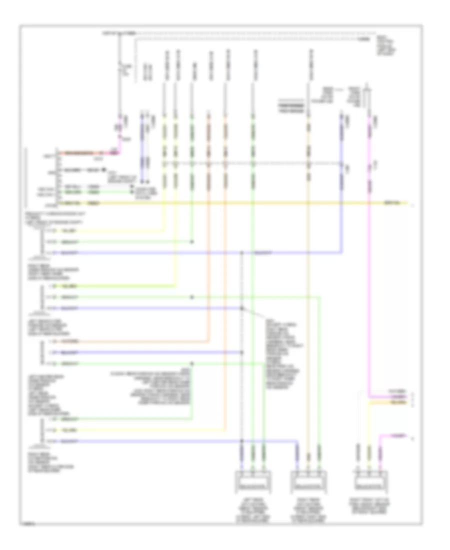 Parking Assistant Wiring Diagram (1 of 2) for Ford Fusion S 2014