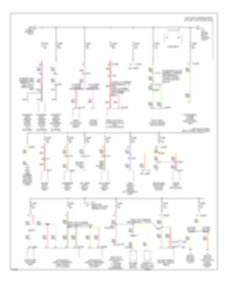 Power Distribution Wiring Diagram, Hybrid (4 of 8) for Ford Fusion S 2014