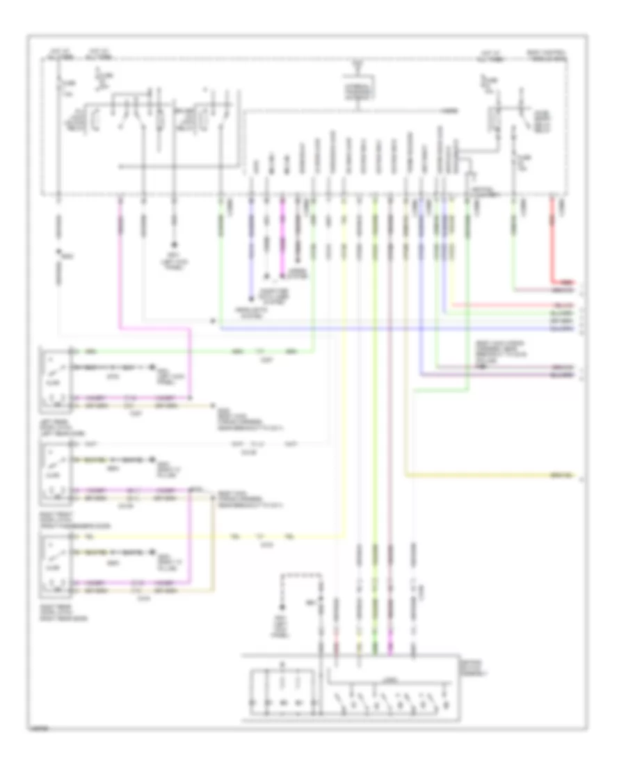 Forced Entry Wiring Diagram, without Intelligent Access (1 of 3) for Ford Taurus Limited 2013