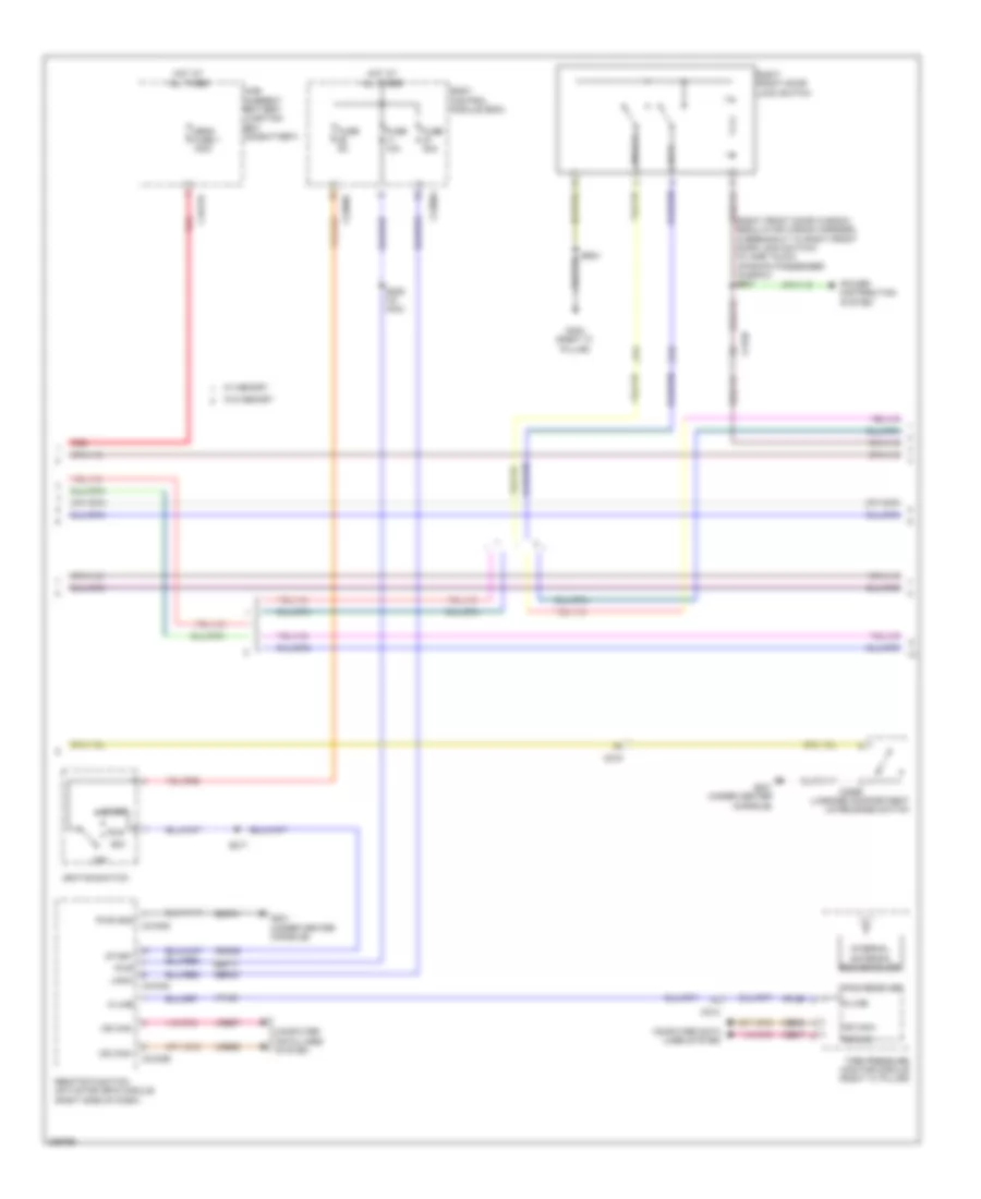 Forced Entry Wiring Diagram, without Intelligent Access (2 of 3) for Ford Taurus Limited 2013