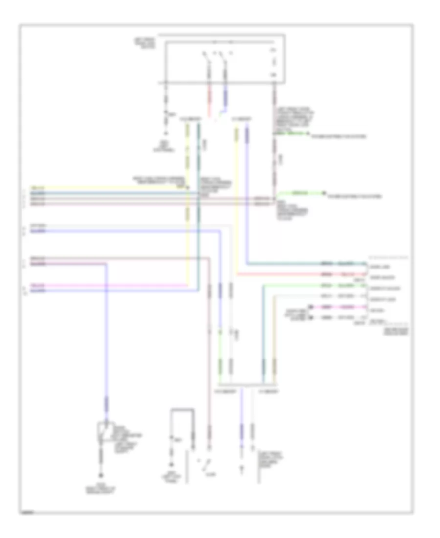 Forced Entry Wiring Diagram, without Intelligent Access (3 of 3) for Ford Taurus Limited 2013
