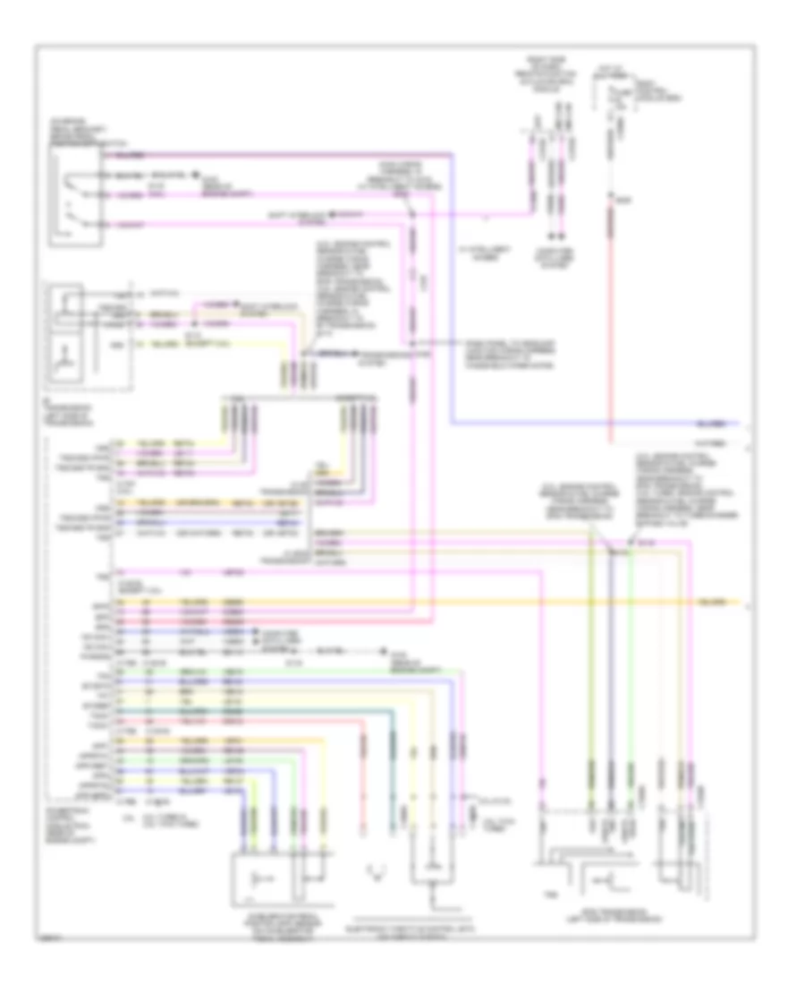 Cruise Control Wiring Diagram 1 of 2 for Ford Taurus Limited 2013